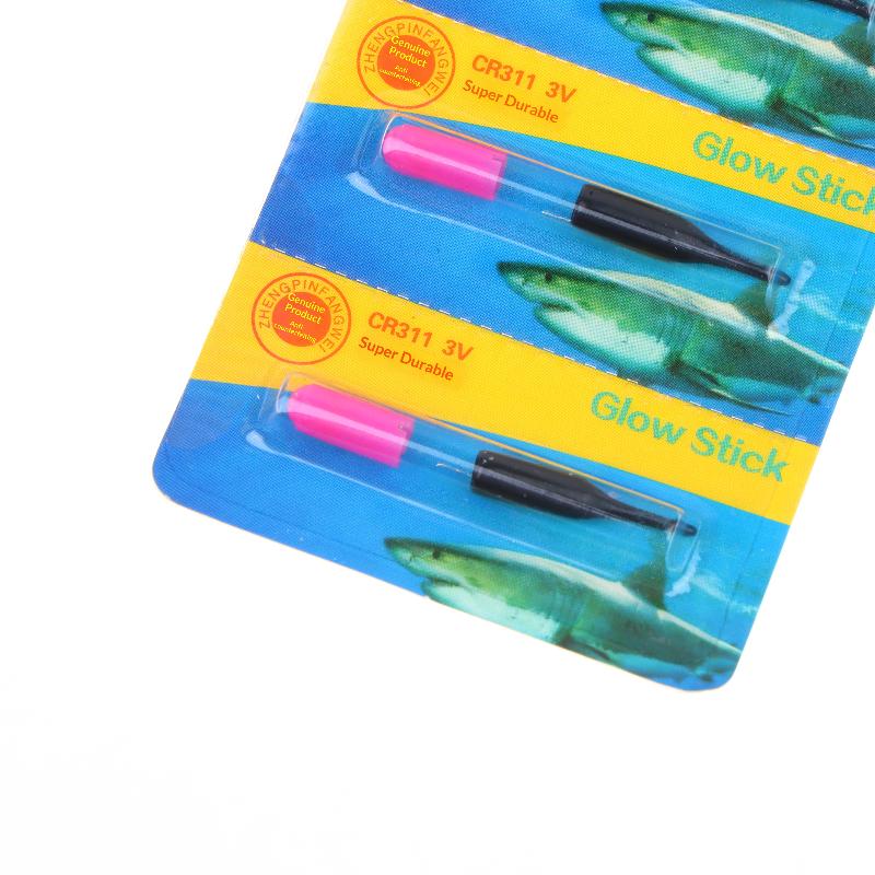 5Pcs Led Luminous Fishing Floating Night Tail Light Glow Color Change Stick Bean Shaped Head Fishing Float Fishing Accessory