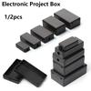 1/2pcs Electronic Project Box Waterproof Cover Project DIY Black Instrument Case Enclosure Boxes ABS Plastic 9 sizes Supplies