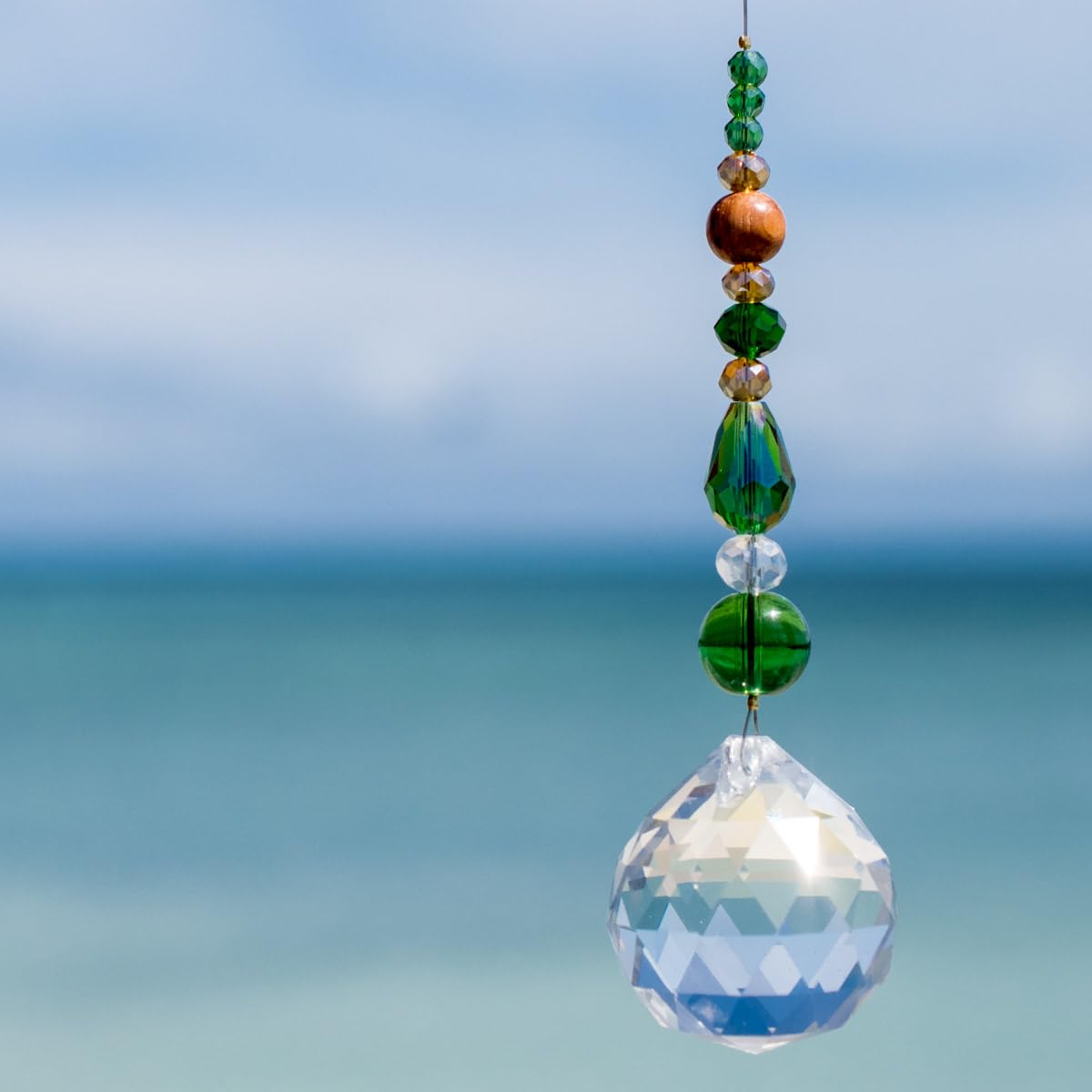 

[Freaky Hands] Ловец солнца Подарок от TI-DA Радужная призма Исцеление Окинава Подарок на удачу Подарок Зеленый (Северный лес)