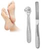 2pcs Stainless Steel Callus Shaver Hard Dead Skin Remover Anti skid Handle Foot Care