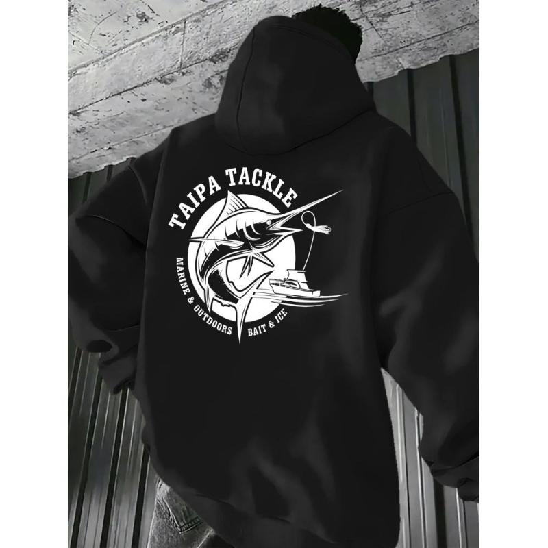 

Худи с принтом марлина TAIPA TACKLE – Стильный маст-хэв для любителей активного отдыха и уличной моды XXL чёрный