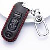 Mazda Genuine Leather Key Cover for Mazda 3, CX-4, CX-5, and Atez Cars.