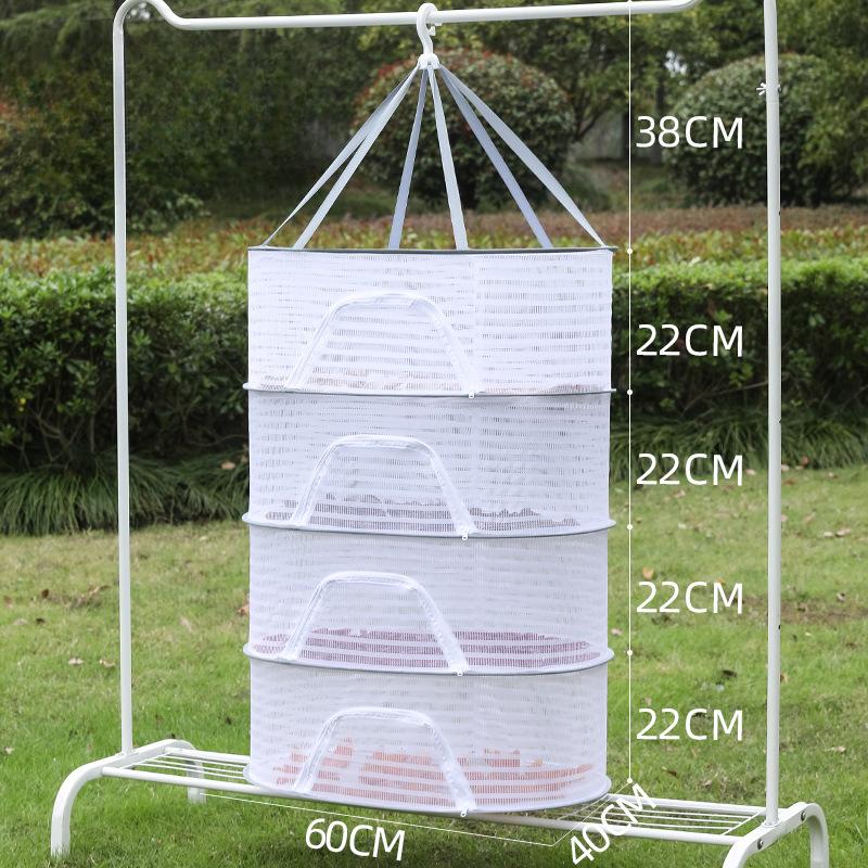 

Многослойная сушильная сетка Многофункциональная бытовая складная сетка Стойка против комаров Подвесная корзина для цветов, бутонов, растений, хранения белья