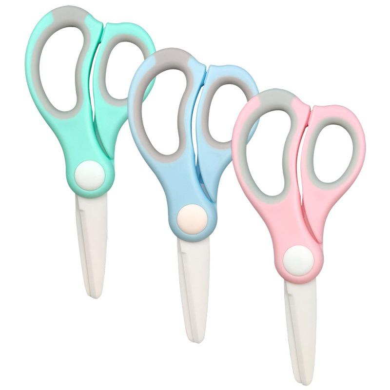 Portable Ceramic Baby Food Scissors with Sheath - Kitchen Tool for Safe Food Prep