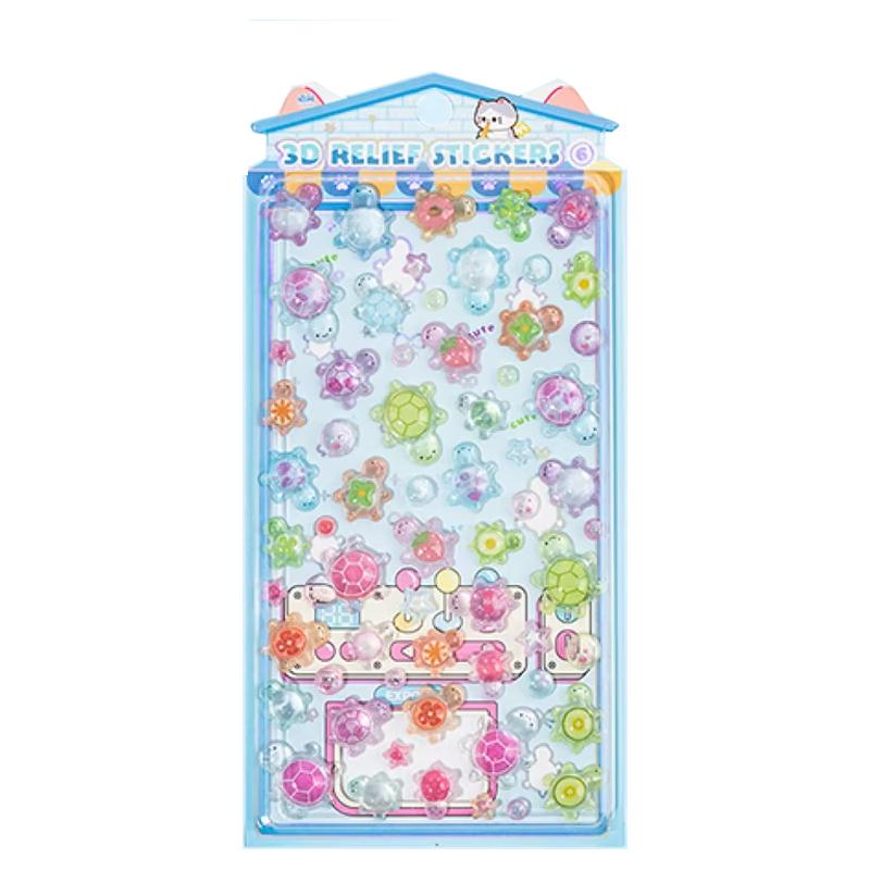 Mr. Paper 7Style Sweet Candy Party Series 3D Embossed Cute Sticker Diy Notebook Mobile Phone Case Photo Frame Photo Album Card