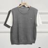 Women's Ice Silk Color Block Short Sleeve Knit T-shirt
