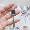 Chain Strap Pearl Studded Watch Luxury Women's Wristwatches New Quartz Watch  Gifts