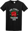 Men's Round Neck T Shirttar One Punch Gym Cotton Comfortable Fabrics To Accompany You All Summer Black