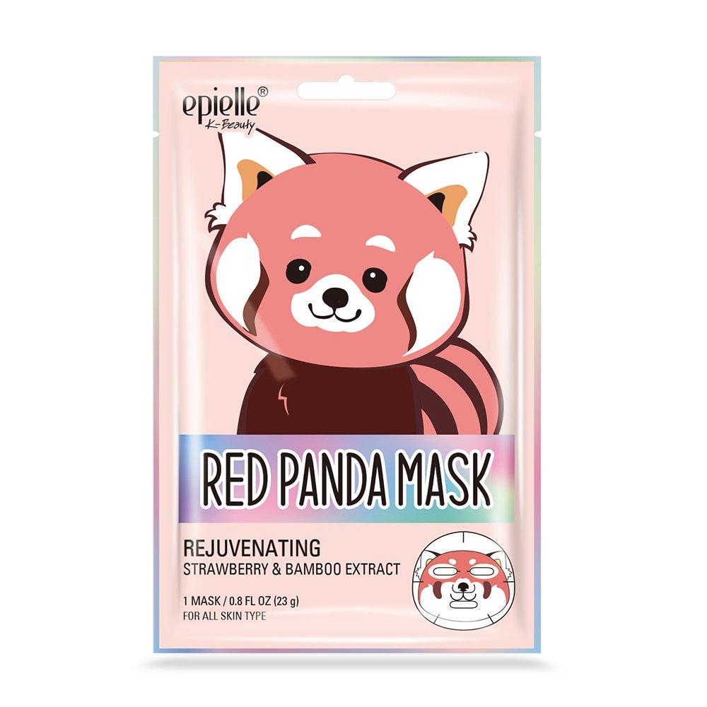 EPIELLE Animal Character Mask Pack 12 Mixed Red Panda/Blue Fish/Lion/Giraffe/Horse/Crocodile
