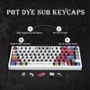 Pbt Doubleshot Keycaps, Colorful Japanese Anime Theme Keycaps Set for Mechanical