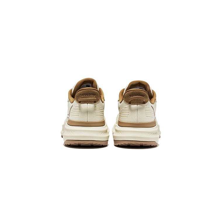 SAUCONY Puff 2 Everyday Comfort Walking Fabric Shock Absorption Durable Low-Top Casual Running Shoes Unisex Sneaker Beige S28220-1