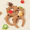 Cute Capybaras Shape Hair Hoop Women Cartoon Headbands Plush Makeup Hairband