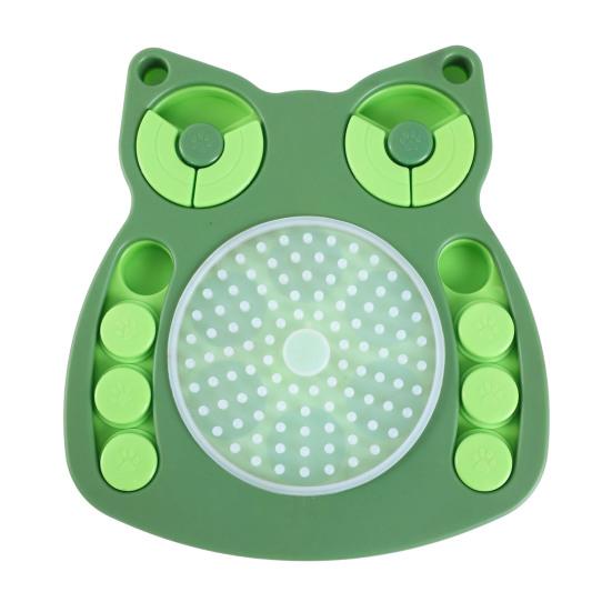 

Интерактивная головоломка для собак, медленная кормушка, умная стимуляция для собак, дозатор лакомств, миска для медленного кормления домашних животных, игрушка для обогащения от скуки B зелёный