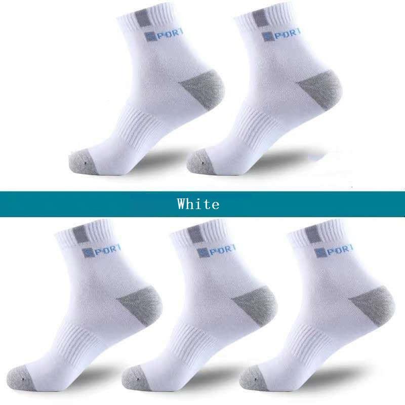 5 Paar Herrensocken Sport Business Langlebige Nähte Feste Socken Mann Dehnbar Hervorragende Qualität Atmungsaktive Gemütliche Socken
