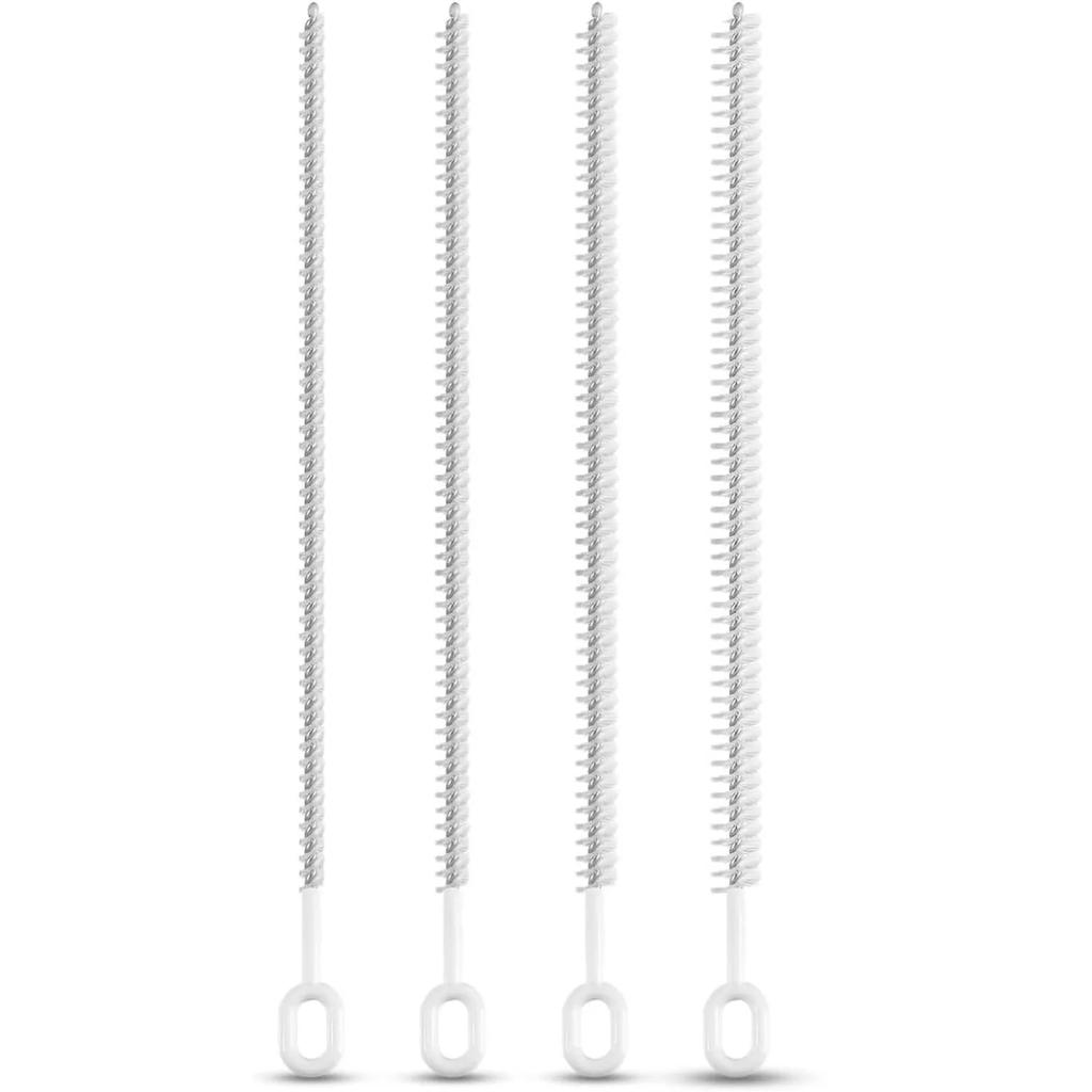 Heavy-Duty Straw Cleaner Brush Set – 4pcs, Full Coverage Bristles, Ergonomic Grip Handle