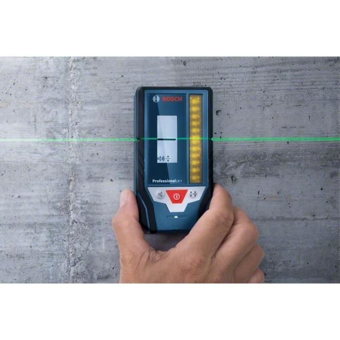 Reception Cell - BOSCH - LR 7 PROFESSIONAL - Laser Detection - 8 Cm Zone - Range 50 M
