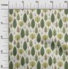 oneOone Cotton Flex Green Fabric Dotted Floral Craft Projects Decor Fabric Printed By The Yard 40 Inch