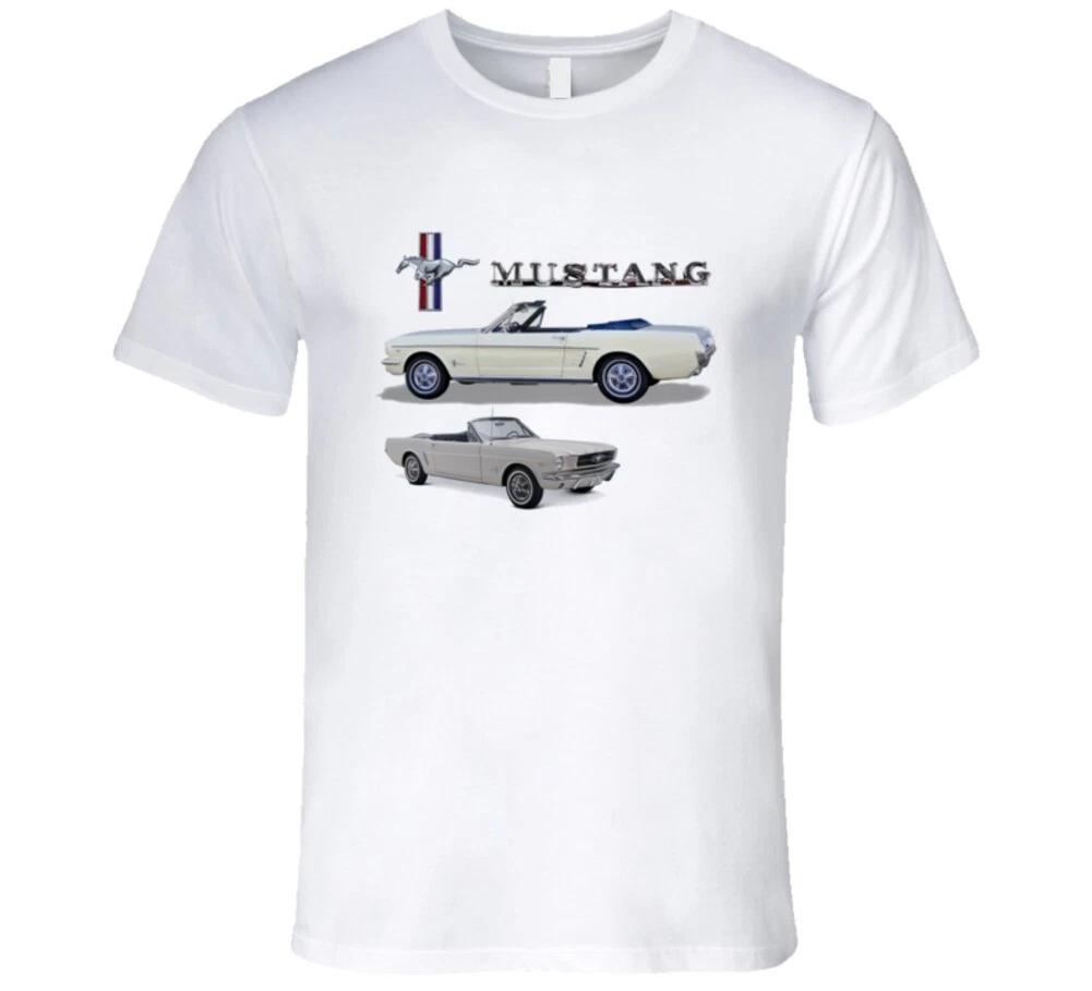 

1965 Ford Mustang Кабриолет Wimbledon White Подарок Ponycar Футболка S