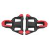 TB‑011 Universal Road Bike Cleats 6 Degree Float Self Locking Cycling Pedals Cleat SetBlack Red
