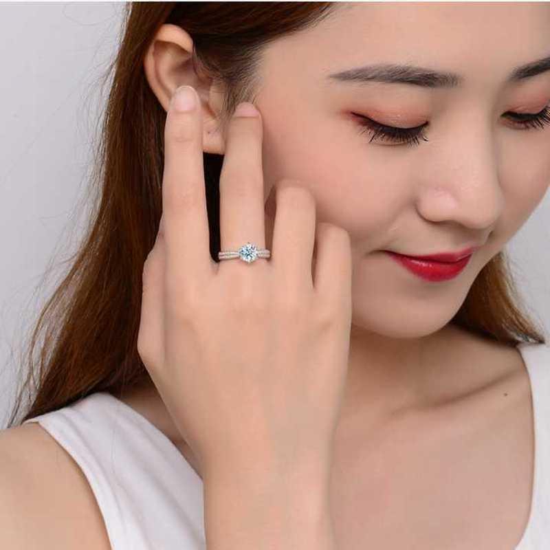 Sace Gems Inel clasic din zircon din aliaj Bijuterii pentru dama Cadou de petrecere de promisiune de nunta