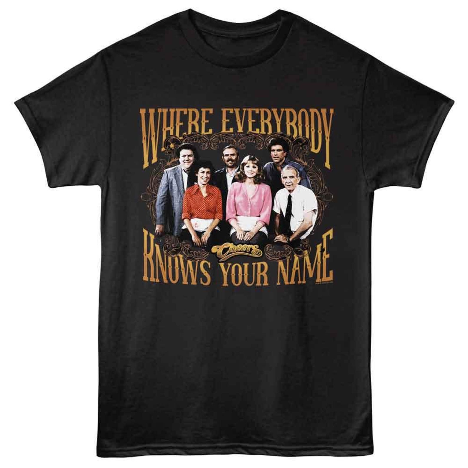 Cheers Everybody Knows Your Name Black T-Shirt XL