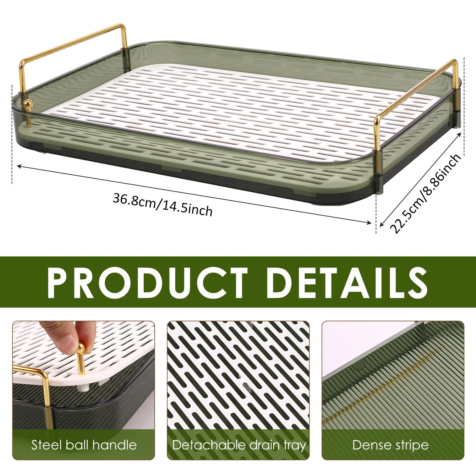 

1PC Snackle Box Divided Serving Tray Charcuterie Container with Lid and Handle Portable Snack Platters Clear Organizer for Candy 1-tier