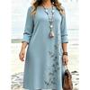 Autumn and winter women's long-sleeved casual dress