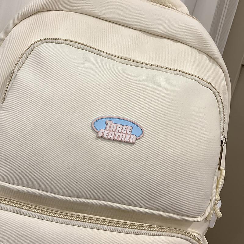 Color Block Student Schoolbag Women's Large Capacity Backpack Computer Bag