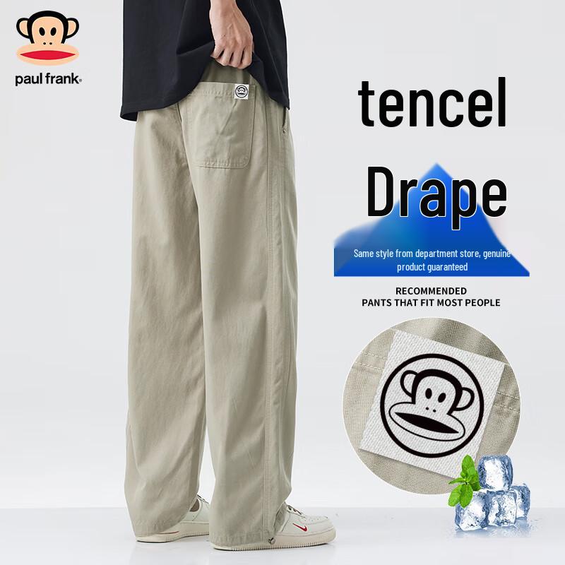 

Paul Frank Men s Summer Lightweight Tencel Blend Straight-Leg Casual Pants 31
