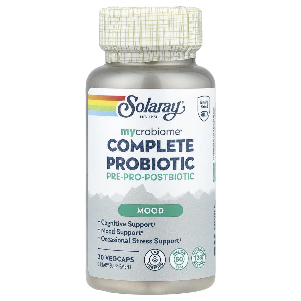 Solaray, Mycrobiome®, Complete Probiotic, Mood, 30 Veggie Capsules