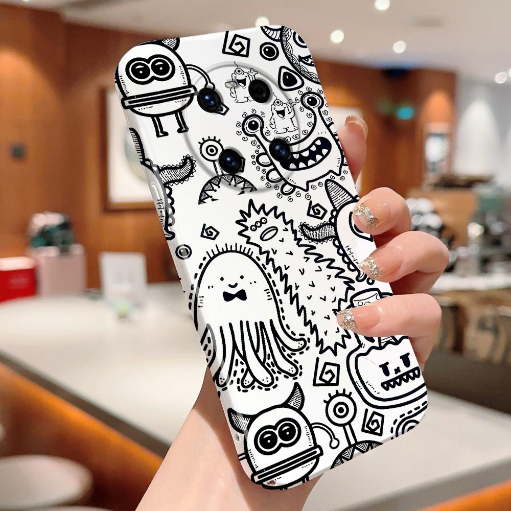 All-inclusive Film Phone Case Cartoon Fashion Design Hard Shell Full Cover Camera Protection Case for iPhone Huawei Honor Vivo Google