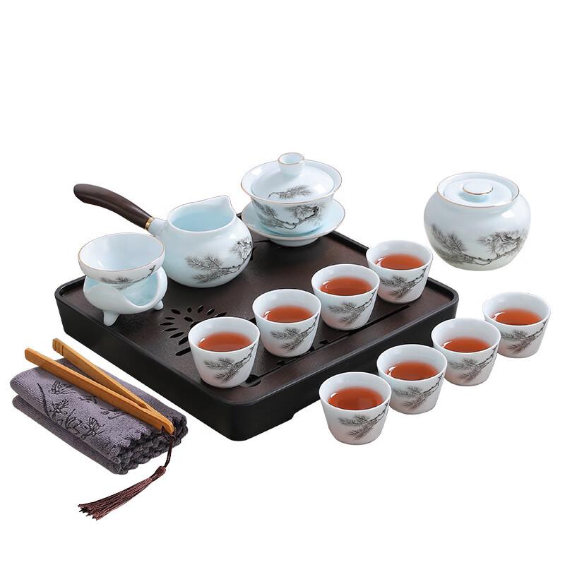 Chaxun Portable Mutton Fat Jade White Ceramic Tea Set