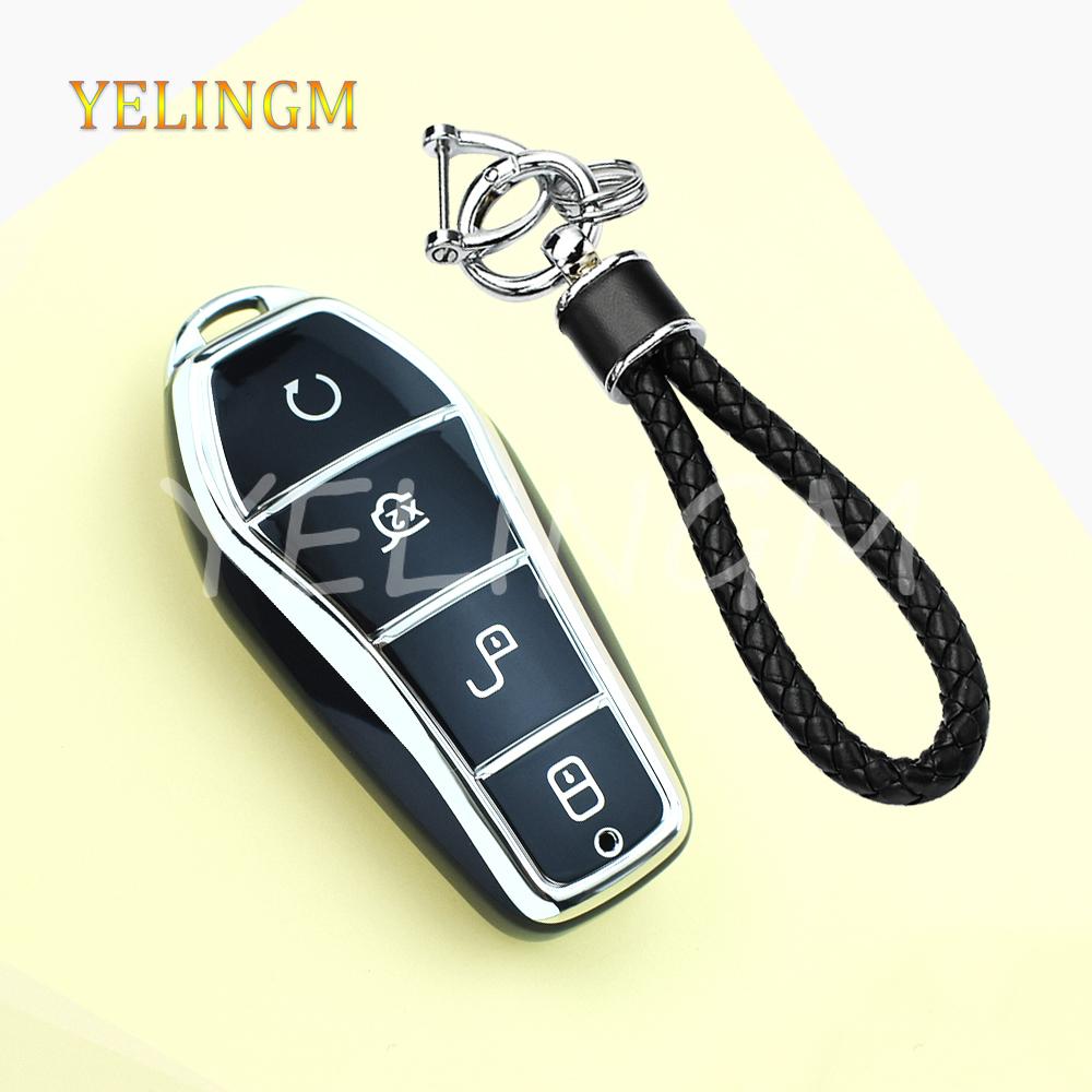 For Byd Atto 3 Song Plus Seal Han Ev Dolphin Qin Plus U Dmi Tpu Car Key Case Soft Transparent Protection Key Cover Accessories