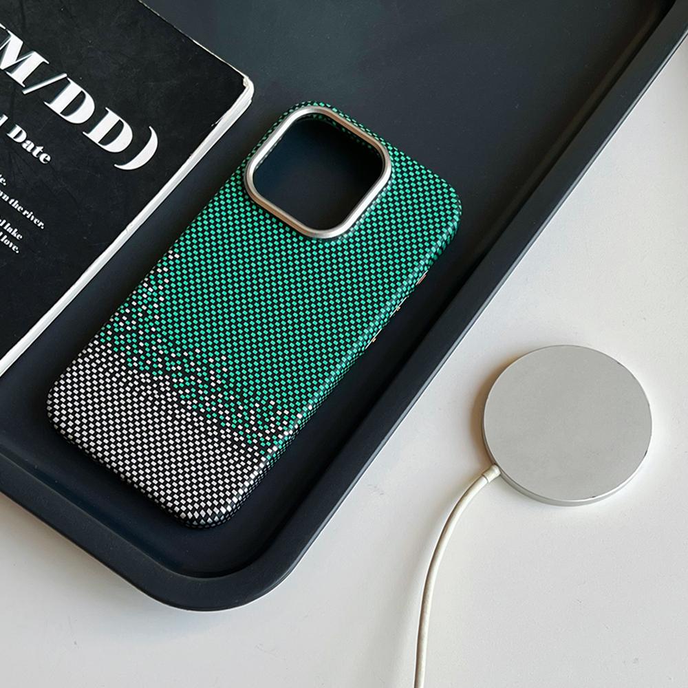 For iPhone 16 Pro Max Case Compatible with MagSafe PC Phone Back Cover with Metal Buttons