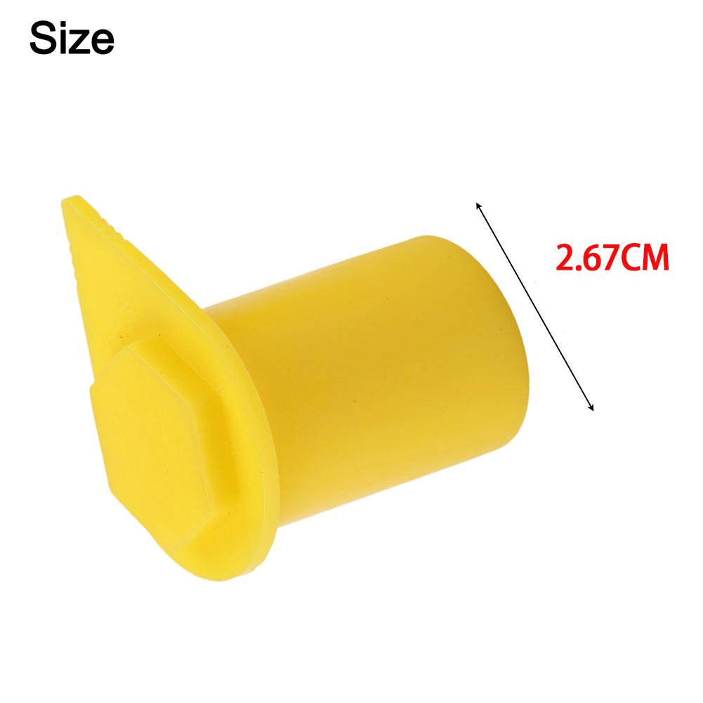 25 x 21mm Dust Cap Long Wheel Nut Indicators Yellow Safety Wheel Nut Indicators