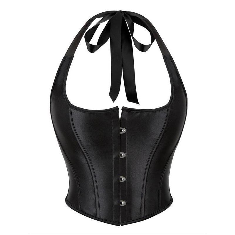 Women s Backless Lace Trim Eyelet Bodycon Top - New Style L чёрный