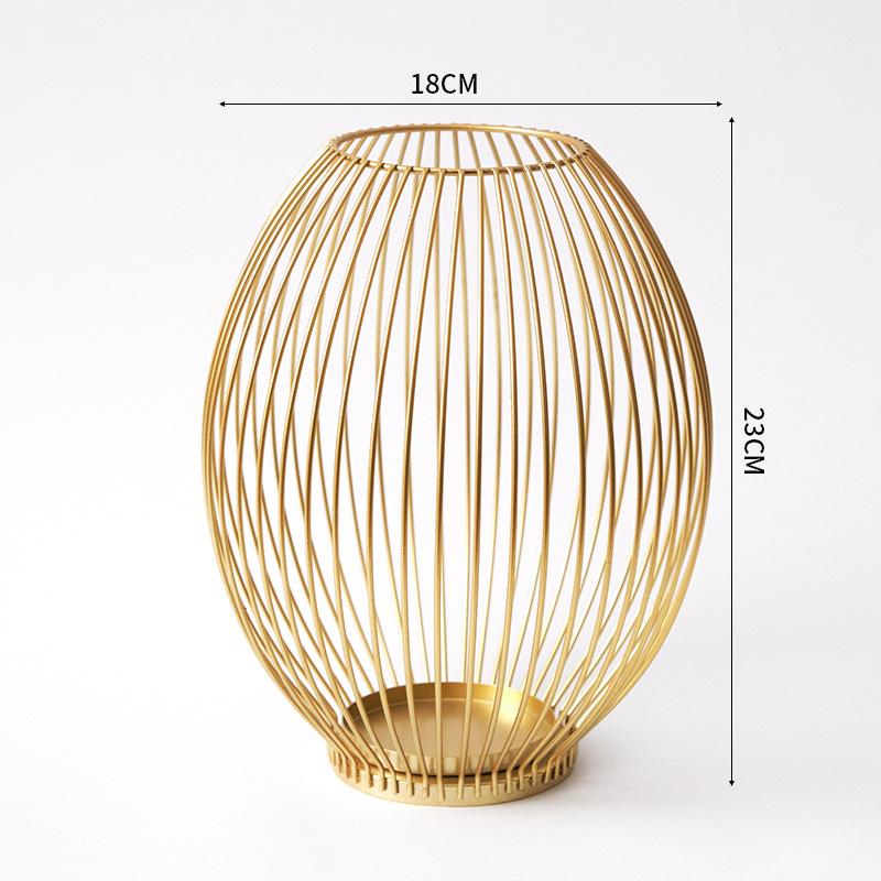 Household  Ironwork Handicrafts Living Room Candle Base Dining Table Decorative Candlestick