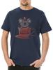 Koala Tea Mens T-Shirt Mens Womens Tees Top Tee Tea Drinker Teacup Bear Koala Bear Cute Teatime