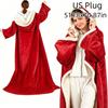 6-8 Heat Levels Electric Wearable Heated Blanket Constant Temperature Hooded Heated Wrap  Bedroom