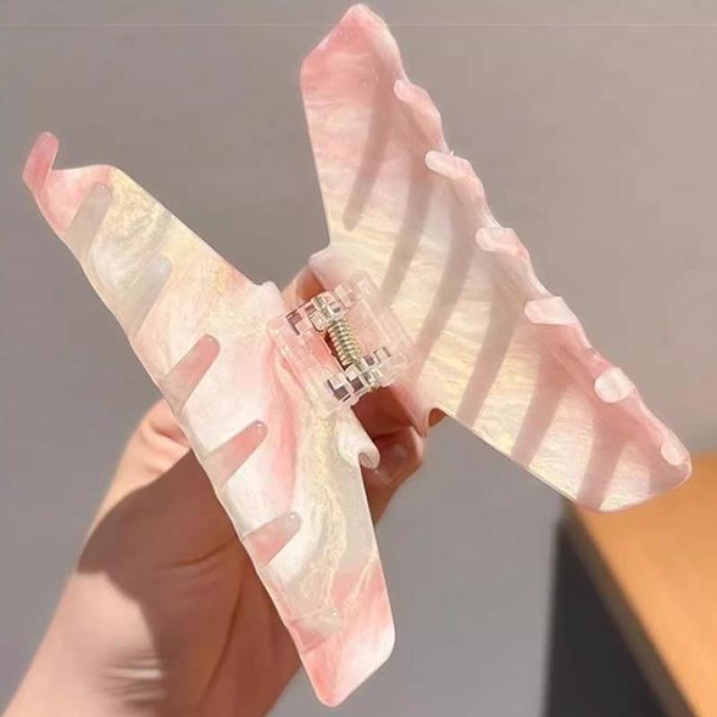 Light Colour Shiny Hair Claw Classic Style Eco-Friendly Acrylic Hair Claw Clips Hair Accessories For Women Girls