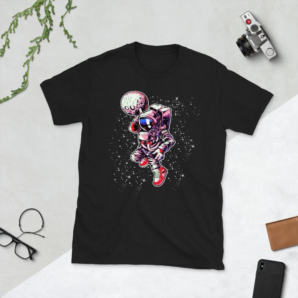 ASTRONAUT DUNK BASKETBALL PLAYER SPACE Short-Sleeve Unisex T-Shirt XL