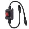 12V Inline Power IP67 Inline Switch For Garden Lighting LED Status Indicator Hook Mount Design Self-tapping Screws Included