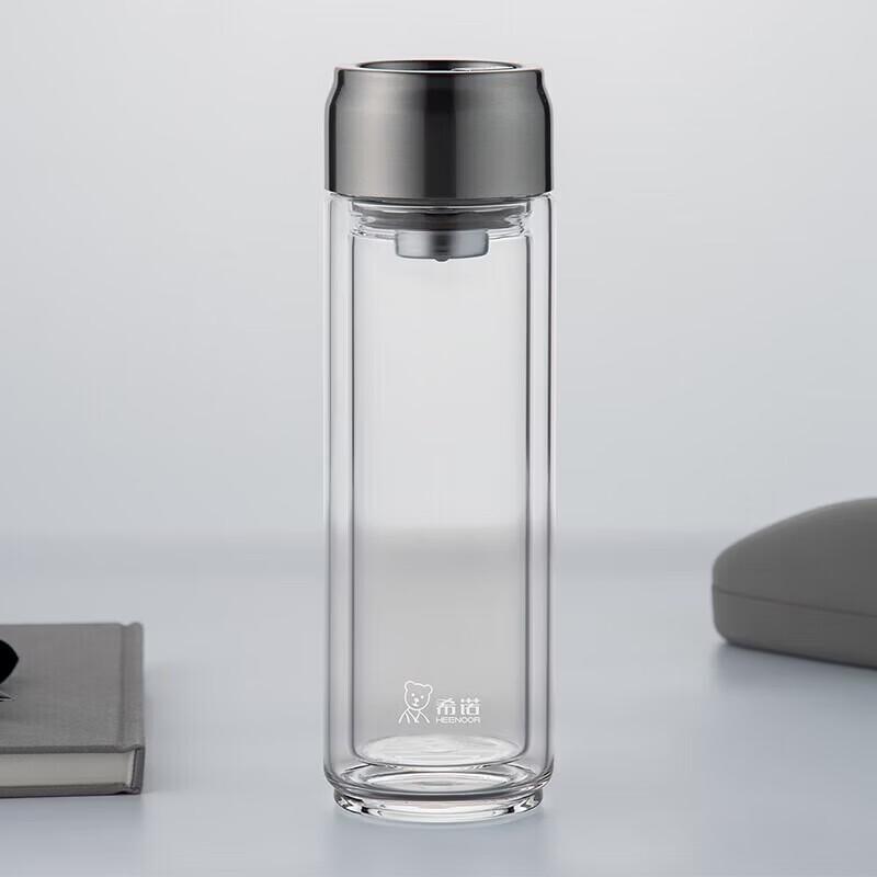 

XINUO XN-6775 Double Wall Glass Travel Mug with Filter