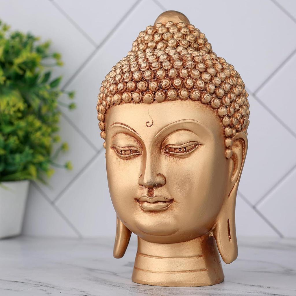 Latest Face Head Buddha Statue Showpiece Idol Home Decor Items for Living Room and Gifts