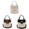 Pu Water Bucket Bag For Women With Quilted Design And Zipper Closure For Daily Use