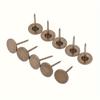 200-Piece Antique Bronze Soft Pad Nails 11x17mm for Furniture Sofa Wood Door Decorative Nails Wood Box Drum Jewelry