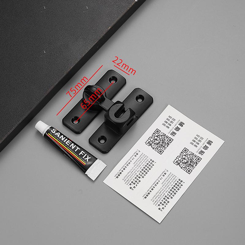 Türriegel Türbolzen Heimschutz Schwerlast Zinklegierung 90 180 Grad Einfache Installation Schiebetürschloss Einbruchschutzschloss