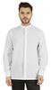 BestMan Mens Solid Shirt Mandarin Collar Long Sleeve Button-Up Formal Shirts Office