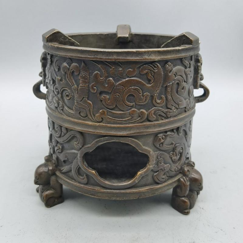 Pure Copper Brewing Wine Heating Wind Stove Water Boiling Charcoal Ceremony Tea CHINA