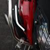 2 Stück Motorrad Frontseiten-Spoiler Winglets Aerodynamisches Flügelset Feste Windabweiser mit LED-Licht Klebe-Dekoraufkleber